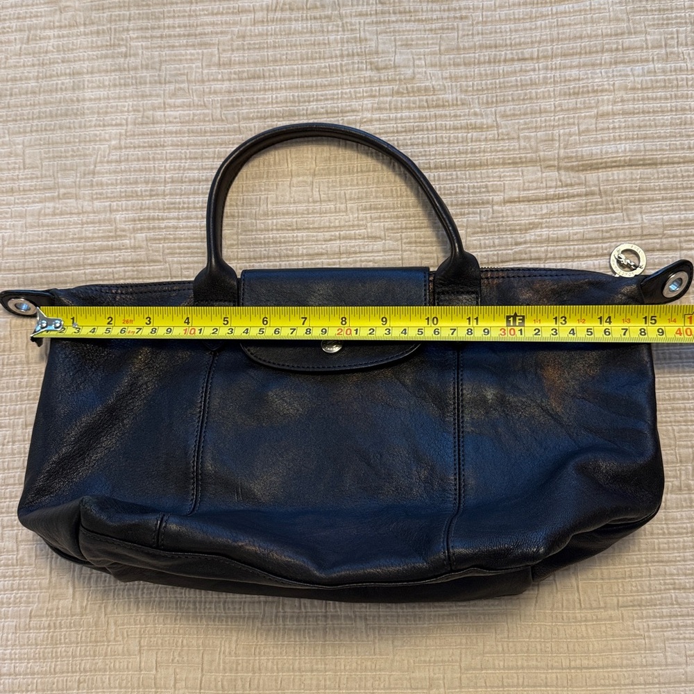 Longchamp Le Pliage Cuir Brown Leather Bag - Picture 12 of 12